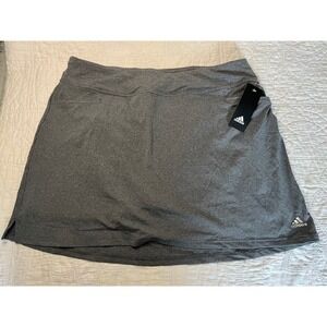 Adidas Golf Womens Ultimate Knit Skort Black Heather XL ADVS20WR12 NEW